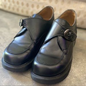 Dr. Martens Leather Chunky Buckle Oxford Size 8